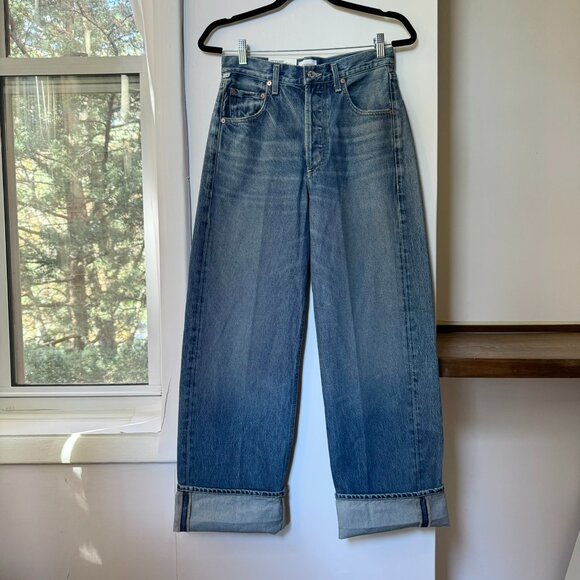 NWT Citizens of Humanity Ayla Baggy Cuffed Crop Wide Leg Jeans Brielle 25 - Picture 6 of 14